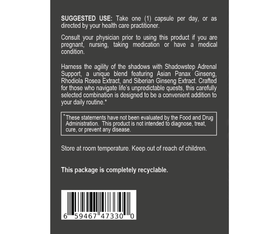 Shadowstep Adrenal Support
